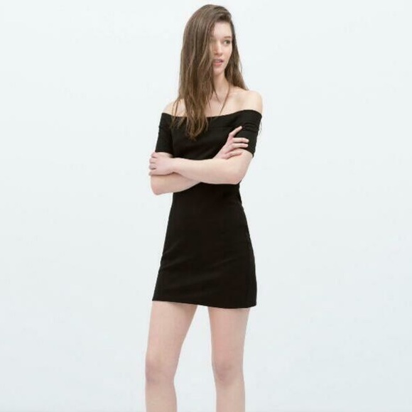 little black dress zara 2018